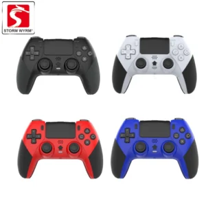 STORM WYRM Wireless Gamepad Controller for PS4 With Motorized Vibration Body Sensing 6-Axis Continuous Firing Function T29