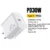 30W White US Plug